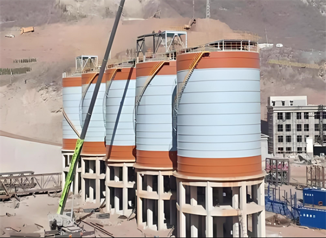 城中高架钢板仓